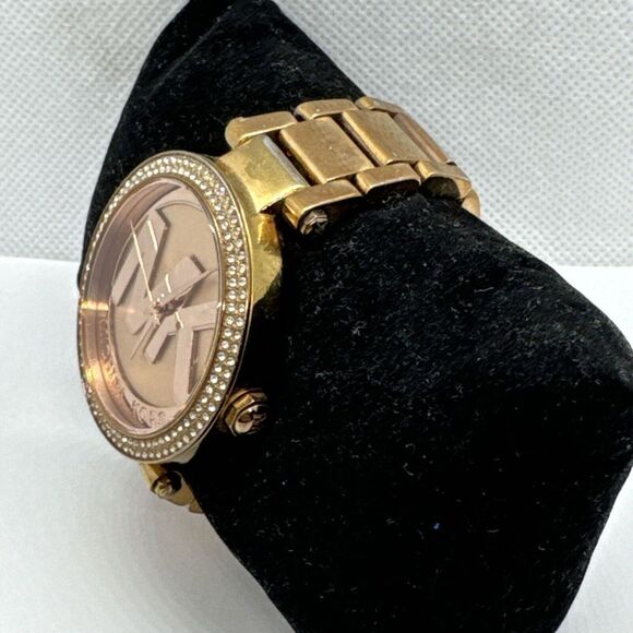 Michael Kors Parker MK5865 Women Rose Gold Analog Dial Quartz Wrist Watch JNA407 - Picture 2 of 11